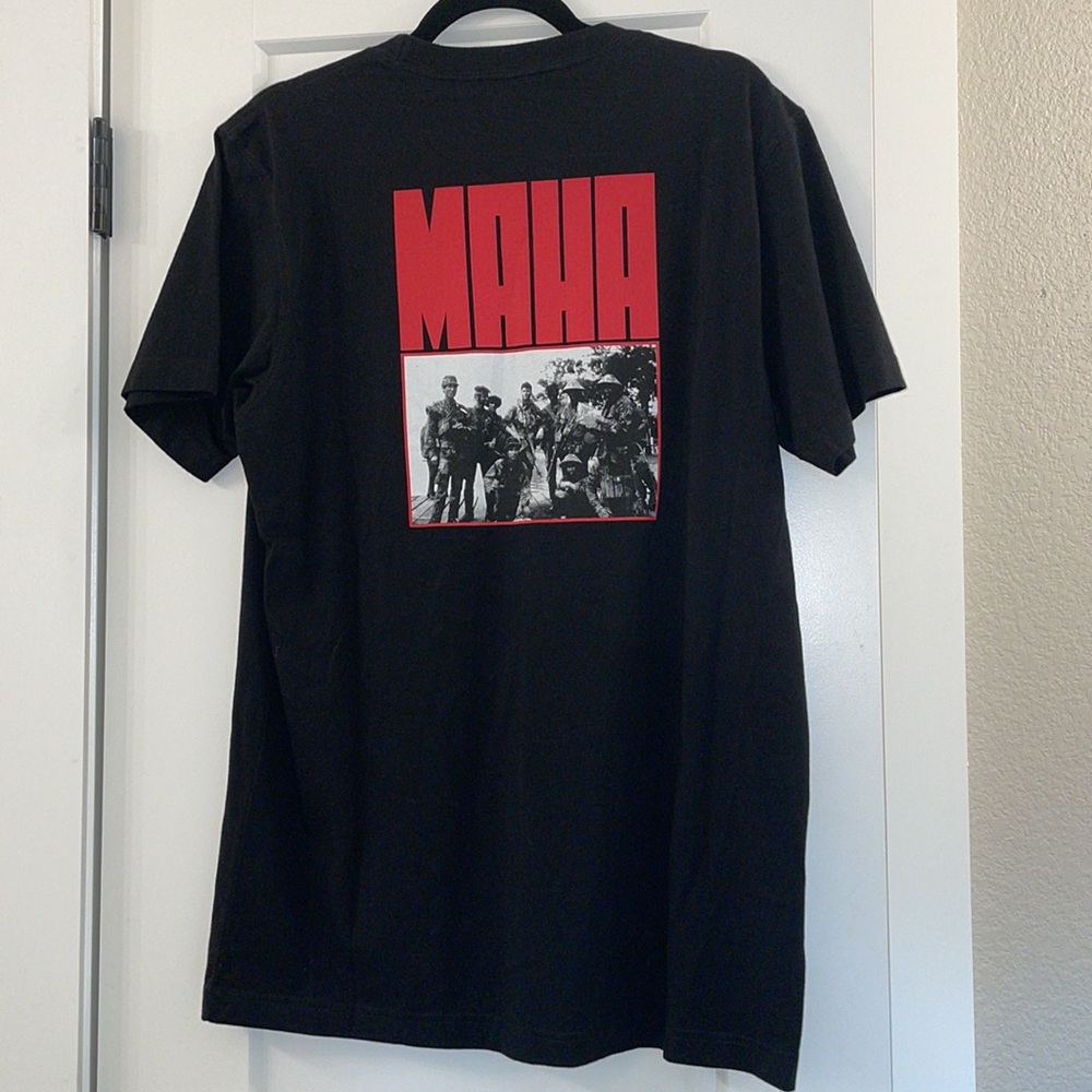 NWT MAHARISHI Black T-shirt 100% Organic Cotton Size M (Men)